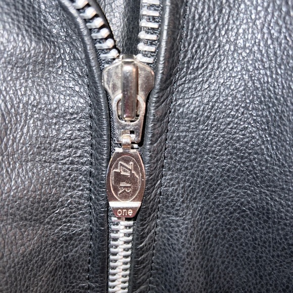 Womens Size 14 Vintage Black Leather Z1R Motorcycle Quilted Jacket - Picture 8 of 9